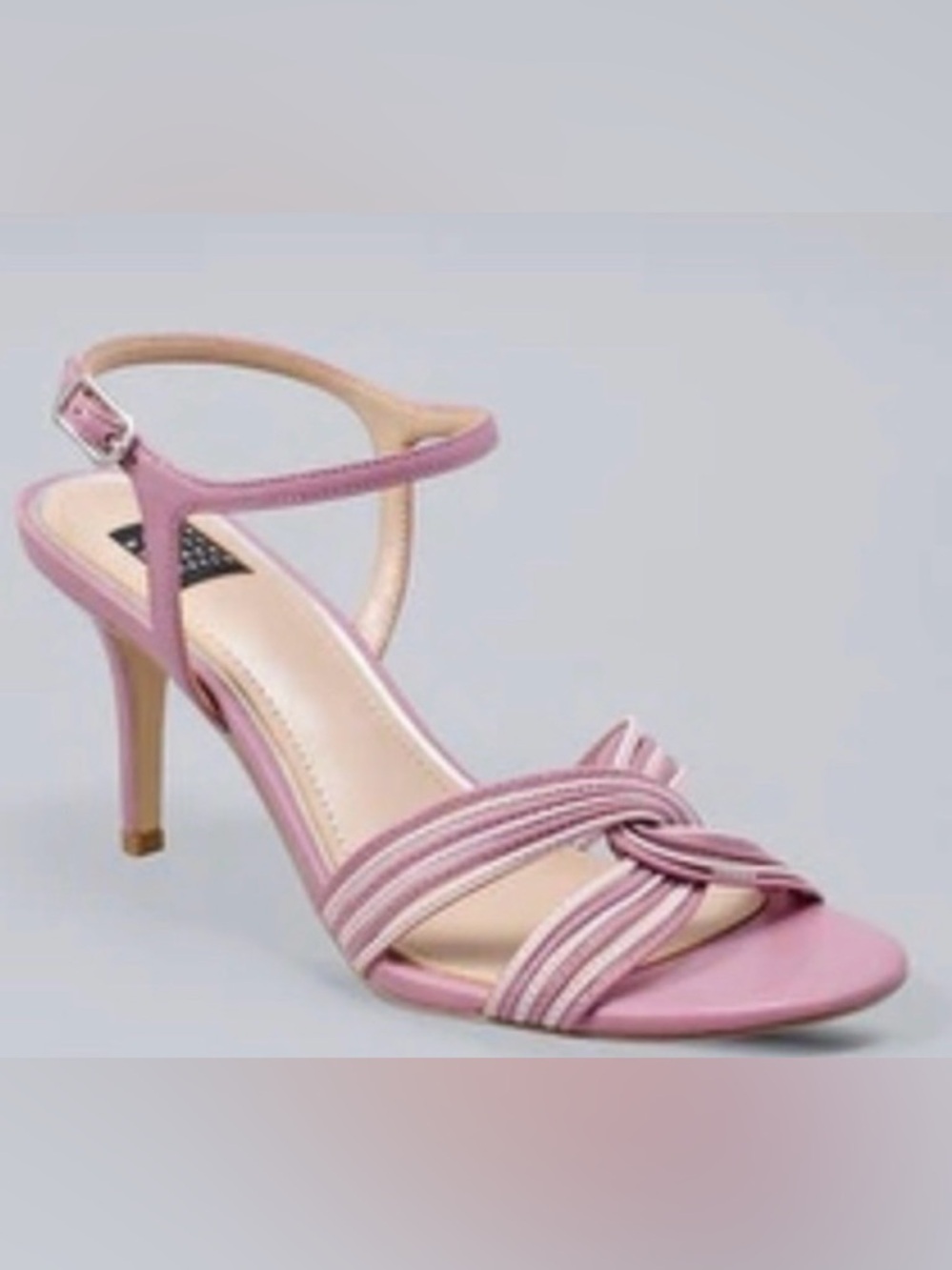 Pink Strappy Knot Sandals - White House Black Market